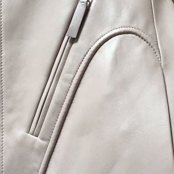 The Row Lilac Lambskin Leather Jacket Size 6 - Picture 7 of 7